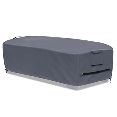 Stackable Chaise Lounge Covers for 2-3 Stackable Patio Lounge Chair, 600D Weather-Resistant Polyester Fabric, Outdoor Furniture Storage Cover for Stackable Lounge Chair - 80"L x 30"W x 20"H, Gray