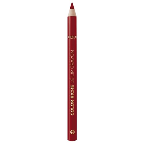 L’Oréal Paris Color Riche Le Lipliner 300 Le Rouge Paris, Lipliner mit weicher Mine, für klare Lippenkonturen, mit pflegenden Inhaltsstoffen