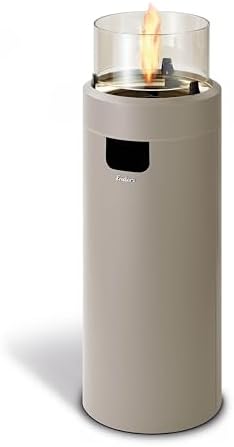 Bild 17 - Enders Terrassenfeuer NOVA LED L BLACK, Gas Terrassenfeuer mit Ambientebeleuchtungen, ECO GREEN Brenner-Technologie und exzellentem Design, H102cm Ø 62cm, Schwarz #5601