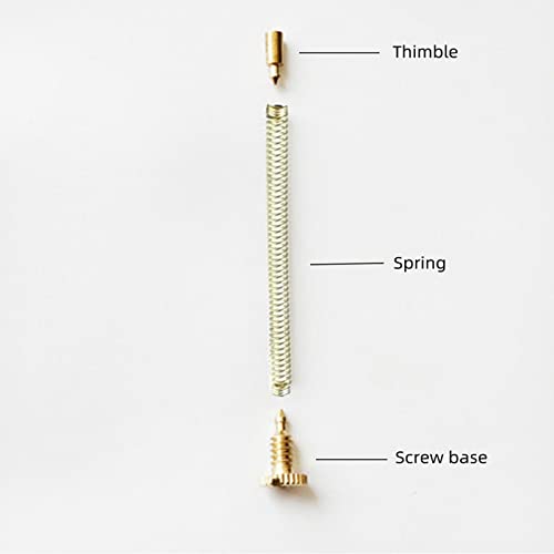 Oldendo Lighter Replacement Repair Kit Flints Screw Spring Base Plate Lighter Accessories 5Pcs (Length: 51Mm/2In) #TOP2