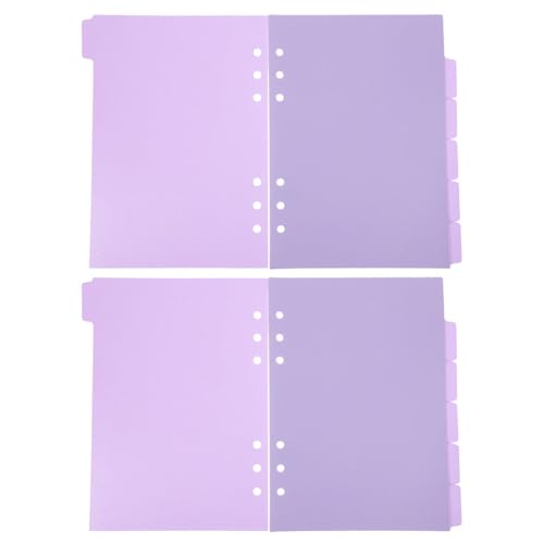 Separadores plásticos con pestañas desmontables SEWACC para organizar cuadernos, 12 uds.