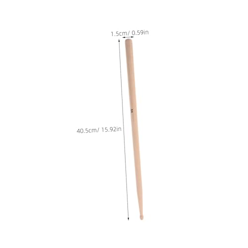 3 pares de baquetas de arce para adultos, versátiles con punta de madera, para baterías electrónicas, jazz y actuaciones, cómodas para todos los niveles de habilidad miniatura 2