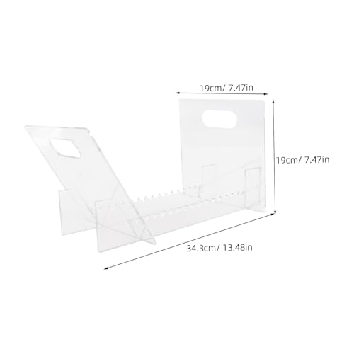 Soporte acrílico para vinilos y CD PRETYZOOM expositor transparente de mesa para discos 3