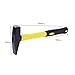LIFKICH 500G Tpr Handle Fitter Hammer Shock Cushioning Plastic Coated Durable Design for Fabrication and Woodworking for Engineers and Tool Makers