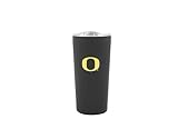 Decorvo Officially Licensed Collegiate Stainless Steel Tumbler - Double Walled Insulated Travel Thermos with Slide Lid - 18 oz (Oregon Logo - Black)
