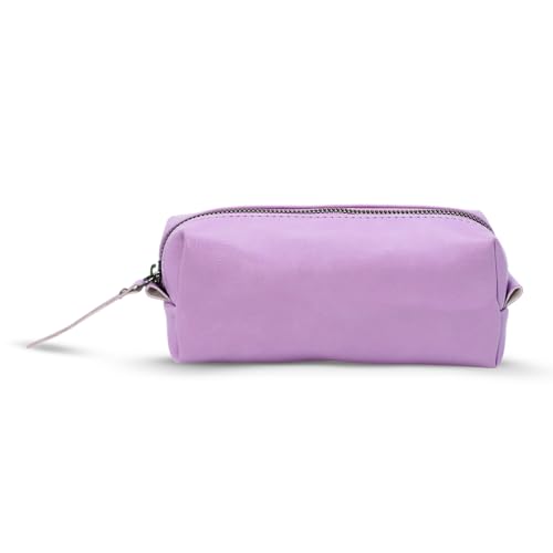 Image of VISMIINTREND Large Capacity Pencil Case - High Storage Pen Pouch Organizer for Office, School, and College Supplies (Lavender)