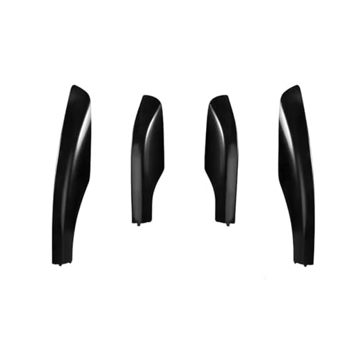 4PCS Black ABS Car Roof Luggage Rack Rail End Cover Shell Protector Compatible for Toyota Fortuner 2004-2014
