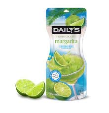 Daily's Strawberry Daiquiri Frozen Cocktail Pouch, 10 fl oz, Ready to Drink, No Blender Needed (bahama mama)