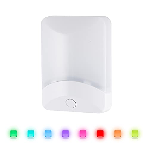 GE Color Changing LED Night Light for Kids, Dusk to Dawn Sensor, Home Decor Apartment Essentials, Wall Lights for Bedroom, Ambient Lighting, Nightlights Plug in, 1 Pack, 34693 by GE - Image 5