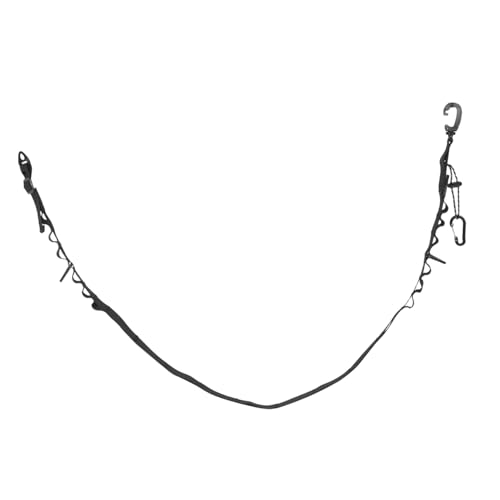 POPETPOP Outdoor Lanyard Clothesline Outdoor Retractable Clothesline Travel Clothesline Portable Hanger Line Drying Line Portable Clothesline Retractable Clothes Line Nylon Black