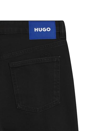 Jean noir premium HUGO Elyah_B coupe épurée taille 29W 32L
