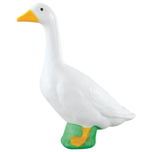 Fox Valley Traders Official Gaggleville 23" Large White Goose, Plastic Garden Décor, Vibrant and Clean Painted Goose Feet - Indoor or Outdoor Decorative Figurine for Garden, Patio, or Entryway Accent