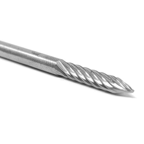 Fresa SG-44 de carburo sólido con corte simple 1/8" x 1/2" miniatura 2