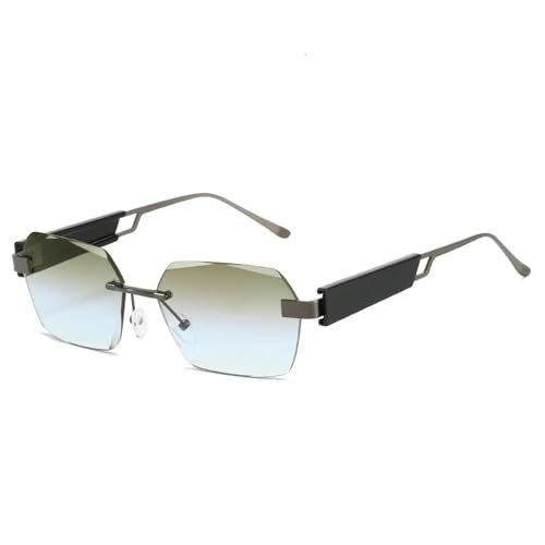 Lunettes de soleil rétro haut de gamme avec verres de coupe ciselés