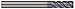 Micro 100 VHM-375-5-020K Corner Radius End Mill, 3/8" Cutter Dia, 7/8" LOC.020" Corner Rad, 5 Fl, 3/8" Shank Dia, 2-1/2" OAL, NACRO