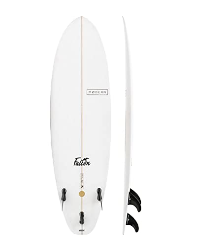 Falcon PU Surfboard, Clear, 8ft
