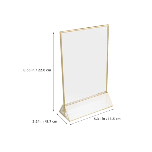 Présentoir à menus acrylique stable pour protéger vos flyers de table - 2