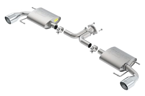 BORLA 11918 Axle-Back Performance Exhaust System for 2014-2018 Mazda 3 2.0L/ 2.5L 4 Cyl. Automatic/Manual Transmission Front Wheel Drive 5 Door Hatchback.