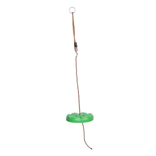 Toddmomy Juguetes para de Interior Giratorio Patio de Juegos Asiento Plegable círculo Colgante al Aire Libre Balancearse Juguete de Columpio de plástico Disco oscilante páginas Green