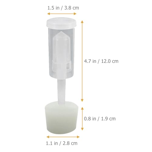 Tapón de silicona para fermentación: evita la entrada de aire en tubos de prueba y botellas 3