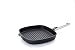 Produktbild Woll Diamond Logic XR Pro Grillpfanne, viereckig, mit Rillen - Induktiv -, 28 cm x 28 cm, 4.5 cm hoch, mit abnehmbarem Edelstahlstiel - Geeignet für alle Herdarten, Aluminium, backofenfest, schwarz