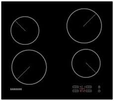 Samsung Ceramic Hob with 4 Cooking Zones, With Touch Control, Colour: Black, Material: Glass, C61R2AEE