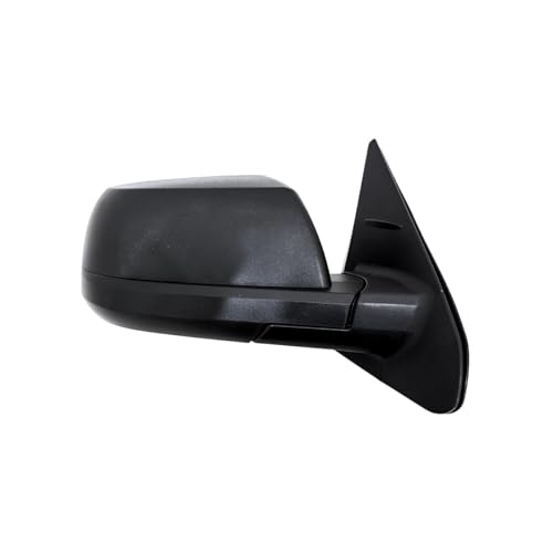 Fit for Toyota Tundra 2014-2019 Door Mirror Assembly with Textured Black Cover Power Heated Glass with Signal Light and Blind Spot with Memory and Power Folding 18 Pins Right Passenger Side RH