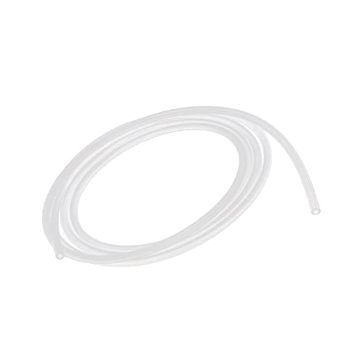 PATIKIL 2mm ID x 4mm OD 2m Silicone Tubo, Flessibile Silicone Gomma Tubo Acqua Aria Tubo Flessibile per Pompa Trasferimento, Traslucido