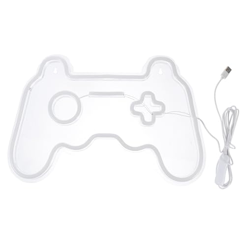 Lampe néon manette de jeu bleue LED pour déco de chambre gamer et salon
