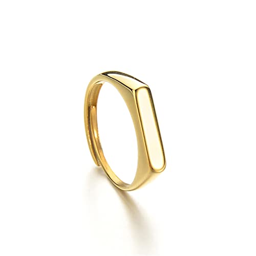Zkxxj Personalized Name Ring For Her Him,Customized His Her Thin Signet Band Stainless Steel Nameplate Quote Love Engraved Anniversary Promise Ring Bff Couples Jewelry,Size 6-12 #TOP3