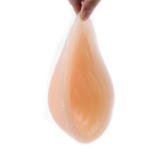 KazeRyu Prótesis Mamaria De Silicona Autoadhesiva - Cóncava Asimétrica For Axilas, Ideal For Después De Una Mastectomía Y For Realzar El Busto.(Left Side Only,150g/Piece)