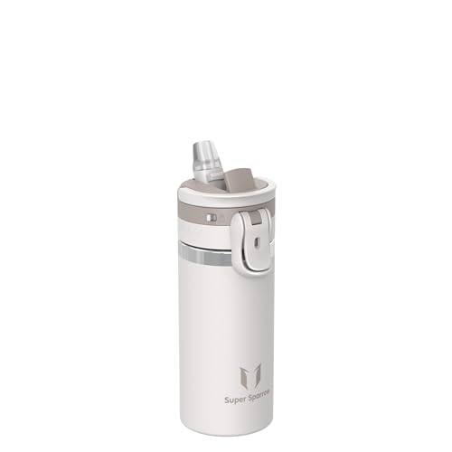 Sparrow Borraccia Termica Bambini- 500ml - TouchFlow Bottiglia Termica Acciaio Inox - Senza BPA Borracce Termiche con Cannuccia per Palestra, Sportiva, Campeggio