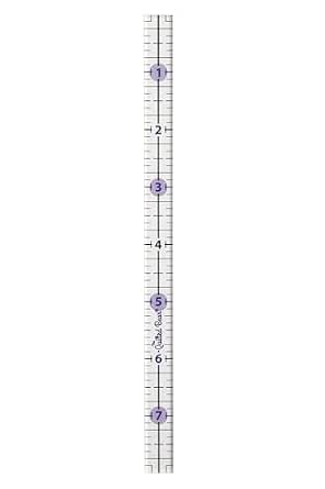 The Quilted Bear Quilting Rulers - Transparent Acrylic Non Slip ...