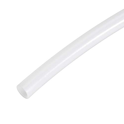 sourcing map PTFE Tubing Hose High Temperature Tube Pipe Insulating 3D Printer Hose 8mm ID x 10mm OD x 4.92ft White