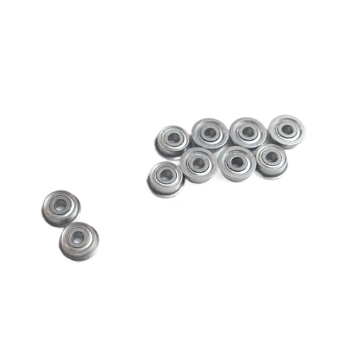Roulement à bride FR144ZZ 3.175x6.35x2.779mm ABEC1 miniature pour modélisme - Lot de 10