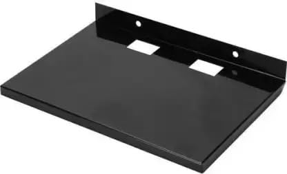 YATALIKA Setup Box Stand/Remote Stand/Speaker/WiFi Device Metal Wall Shelf Plastic Wall Shelf (Number of Shelves - 1, Black)