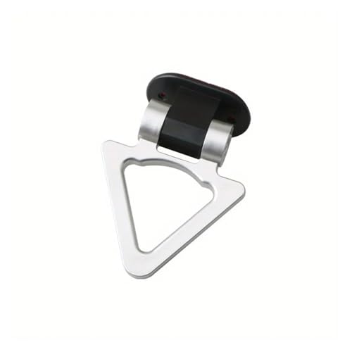 Universal Car Modification Decorative Towing Hooks - Adhesive Type, Non-Destructive Adjustable Design(Silver)