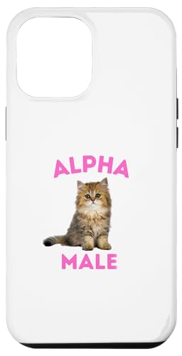 Coque pour iPhone 13 Pro Max Mâle alpha | Chat mignon | Chat idiot | Meme | Drôle
