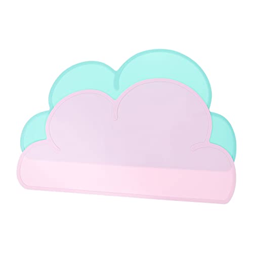 HOLIDYOYO 2Pcs Heat Resistant Silicone Pet Food Mats Non Slip Cat Dog Bowl Cushions Wear Resistant Easy to Prevents Spills for Feeding Station