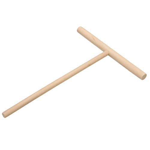 LIFKOME Wooden Crepe Batter Spreader T-Shaped Kitchen Utensil for Uniform Dough Distribution Pancakes and Crepes Essential Baking Tool for Skillet or Pan