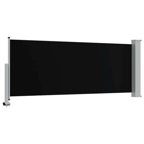 Store latéral extérieur noir résistant aux intempéries pour jardin moderne - 7