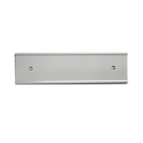Nameplate Holder - Wall or Door - Silver 8 x 2 in a 10 Pack