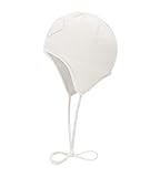  Döll Baby-Mädchen Inka Bindemütze Strick Mütze, Weiß (Snow White White 1050), (Herstellergröße: 39)