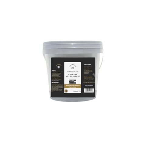 Craft & Nature Natural Multi Lotion 4 LB Premium Beauty Base 100% Natural Ingredients SLS Free Paraben Free GMO Free Made in Canada