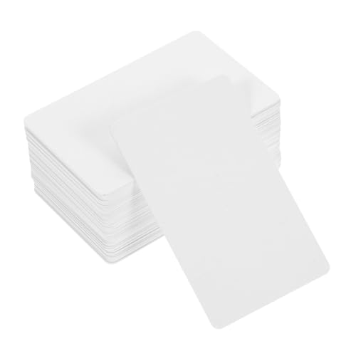 Cartes vierges PVC lot de 100 blanches RECTO VERSO imprimables pour projets