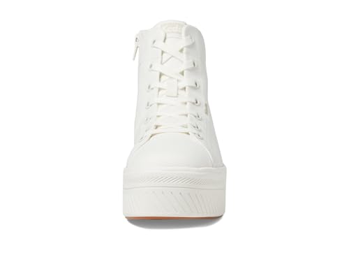 Keds Women's Skyler HI Sneaker, White Canvas, 10