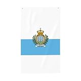 Leggera e svolazzante: con il suo design leggero, la nostra bandiera di San Marino con stampa svolazza delicatamente anche nella brezza più leggera, aggiungendo un elemento dinamico alla tua decorazione.