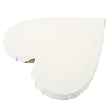 COHEALI Herzförmiges Malbrett Holz Zeichentafel für Öl Aquarellfarben Künstlerbedarf Tragbares Malbrett Praktische Maltafel für Heimdekoration und Bastelarbeiten
