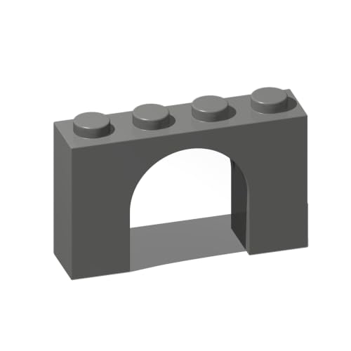 45 Piece Arch 1x4x2, Dark Gray, Compatible with Lego Parts 6182