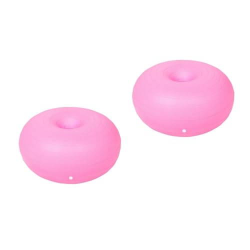 Happyyami 2 Piezas Pelota de Yoga Juguete de Cuerda Pelota de Ejercicio balón de Yoga Accesorio de Yoga Bola de Pilates pequeña Pelota de Pilates de Pilates para Hacer Ejercicio Rosa